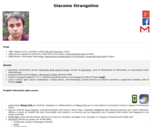 Giacomos.it(Giacomo Strangolino) Screenshot