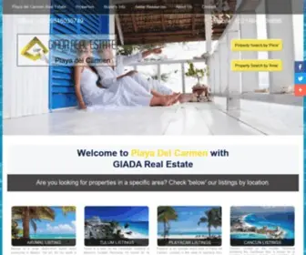 Giadarealestate.com(Playa del Carmen Real Estate) Screenshot