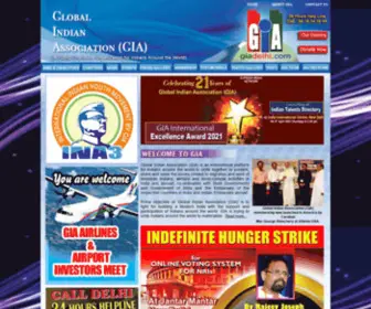 Giadelhi.org(GLOBAL INDIAN ASSOCIATION ( GIA )) Screenshot