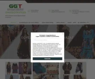 Giagoldtextiles.hu(Indiai és Nepali ruházat) Screenshot