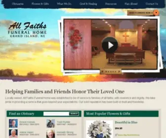 Giallfaiths.com(All Faiths Funeral Home) Screenshot