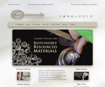 Giamante.com(Your Full Service Jeweler in Anchorage) Screenshot