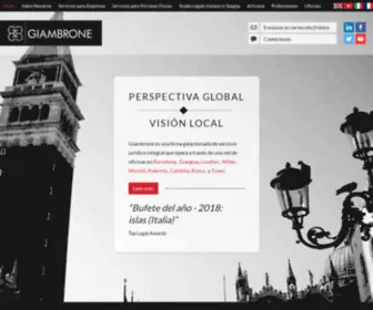 Giambronelaw.es(Giambrone Law) Screenshot