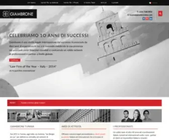 Giambronetunisia.com(Giambrone Studio Legale in Tunisia) Screenshot