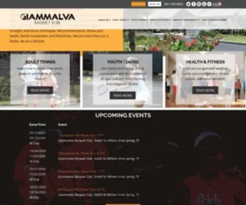 Giammalva.com(Giammalva Racquet Club) Screenshot