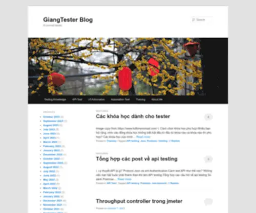 Giangtester.com(Giangtester) Screenshot