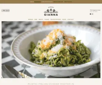 Giannarestaurant.com(Gianna Restaurant) Screenshot