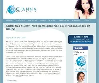 Giannaskin.com(The goal of Gianna Skin and Laser) Screenshot