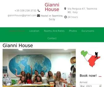 Giannihouse.com(Hostel in Taormina) Screenshot