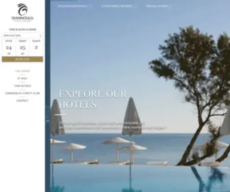 Giannoulishotels.com(Giannoulis Hotels & Resorts) Screenshot