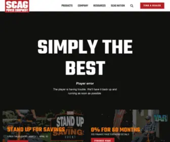 Giant-Vac.com(Scag Power Equipment) Screenshot