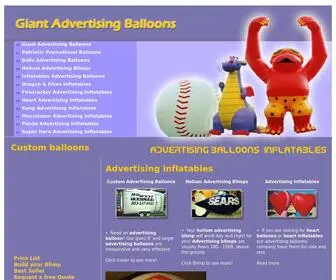 Giantadvertisingballoons.com(Giant Balloons) Screenshot