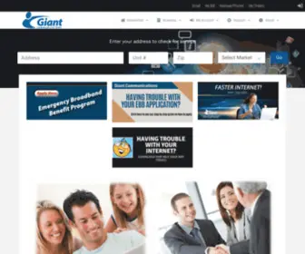 Giantcomm.com(Giant Communications) Screenshot