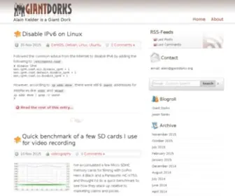 Giantdorks.org(Alain Kelder is a Giant Dork) Screenshot