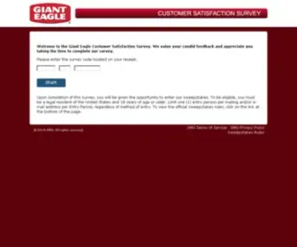 Gianteaglelistens.com(Giant Eagle Customer Satisfaction Survey) Screenshot