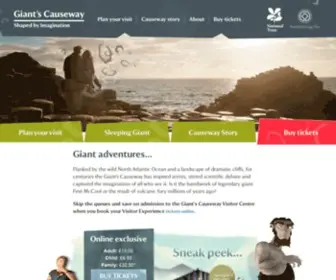 Giantscausewaytickets.com(Giant adventures) Screenshot