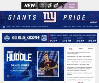 Giants.com(New York Giants Home) Screenshot