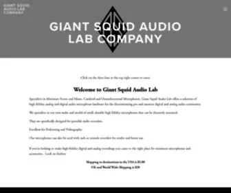 Giantsquidaudiolab.com(Giant Squid Audio Lab) Screenshot