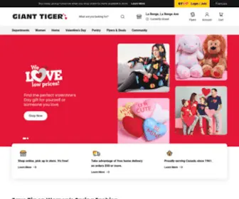 Gianttiger.com(Giant Tiger) Screenshot