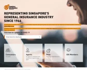 Gia.org.sg(General Insurance Association Of Singapore (GIA)) Screenshot