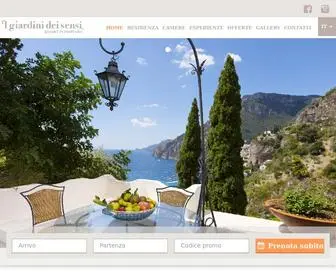 Giardinideisensi.com(Resort a Positano) Screenshot