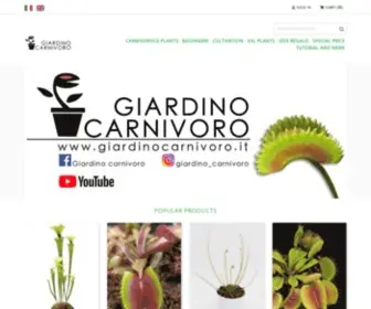 Giardinocarnivoro.it(Vendita piante carnivore e piante rare) Screenshot