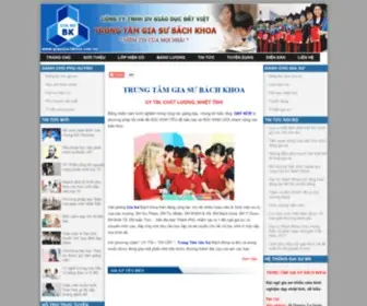 Giasubachkhoa.com.vn(Trung tâm gia Sư) Screenshot