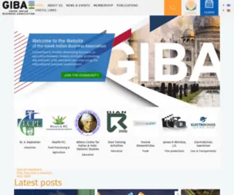 Giba-Network.org(Greek Indian Business Association) Screenshot