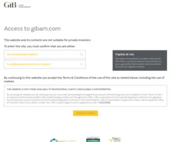 Gibam.com(We are a boutique asset manager. Sustainable investment) Screenshot