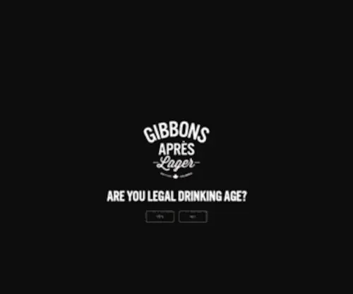 Gibbonsapreslager.com(Gibbons Après Lager) Screenshot