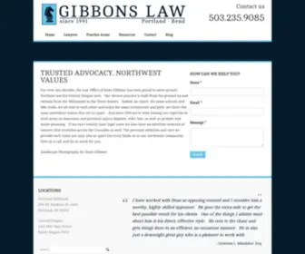 Gibbonslaw.net(Gibbons Law) Screenshot