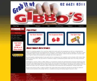 Gibbosauto.com.au(Gibbo's Auto Spares) Screenshot