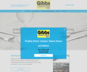 Gibbs-Partyrental.com(Gibbs Rental & Sales Ltd) Screenshot