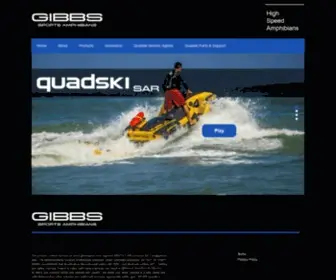 Gibbssports.com(Gibbs Sports Amphibians) Screenshot