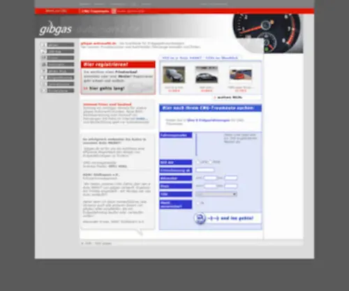 Gibgas-Automarkt.de(Gibgas Auto MARKT) Screenshot