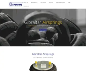 Gibraltarairsprings.com(Gibraltar Airsprings) Screenshot