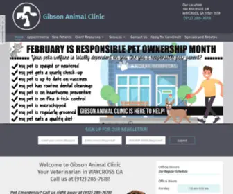 Gibsonanimalclinic.com(Veterinarian in WAYCROSS) Screenshot