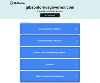 Gibsonfornysgovernor.com(Derrick Gibson) Screenshot