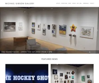 Gibsongallery.com(Michael Gibson Gallery) Screenshot