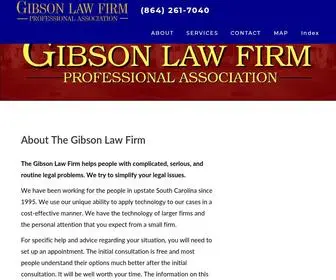 Gibsonlawfirm.com(Gibsonlawfirm) Screenshot