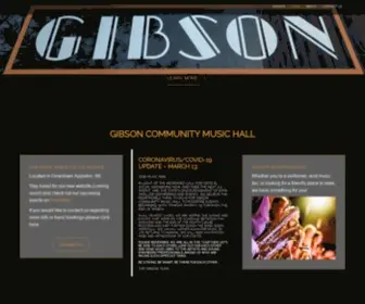 Gibsonmusichall.com(Live Music Downtown Appleton) Screenshot