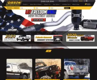 Gibsonperformance.com(Gibson Exhaust Systems) Screenshot