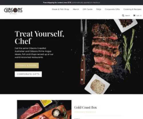 Gibsonssteak.com(Gibsons Steak) Screenshot