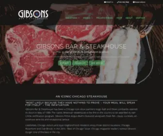 Gibsonssteakhouse.com(Gibsons Chicago Steakhouse) Screenshot