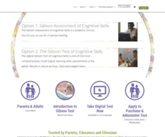 Gibsontest.com(The Gibson Test of Cognitive Skills The Gibson Test of Cognitive Skills) Screenshot