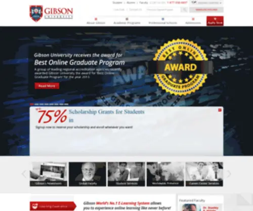 Gibsonuniversity.com(Online University) Screenshot
