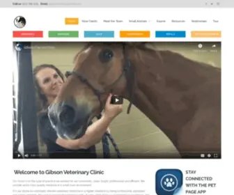 Gibsonvetclinic.com(Gibson Veterinary Clinic) Screenshot