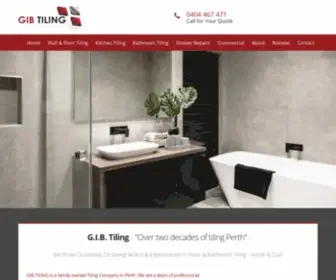 Gibtilingperth.com.au(GIB Tiling in Perth) Screenshot