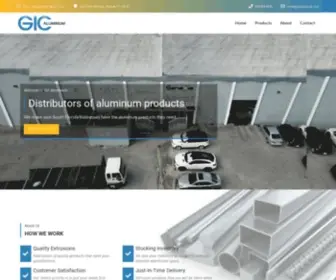 Gicaluminum.com(GIC Aluminum Supply) Screenshot