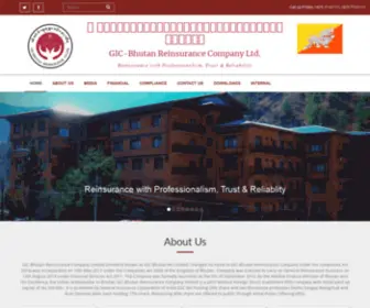 Gicbhutanre.com(GIC-Bhutan Reinsurance Co) Screenshot